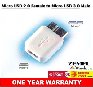 Micro USB Female to 3.0 Male Connector Adapter for Samsung Galaxy Note 3 III S5 - Bild 1 von 2
