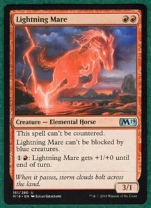 Tarjeta Magic The Gathering Lightning Mare - Core Set 2019 M19 #151 - Magic: The Gathering Magic The Gathering - Imagen 1 de 2