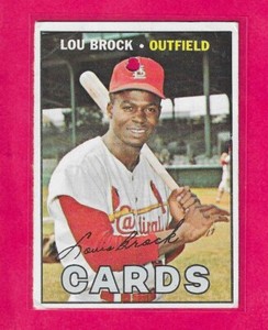 1967 Topps Lou Brock #285 St. Louis Cardinals Poor (Filler Card)