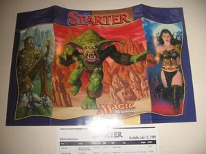 Magic The Gathering Retailer-rare- "STARTER" 1999 -promo- FLYER -nice! - Picture 1 of 3