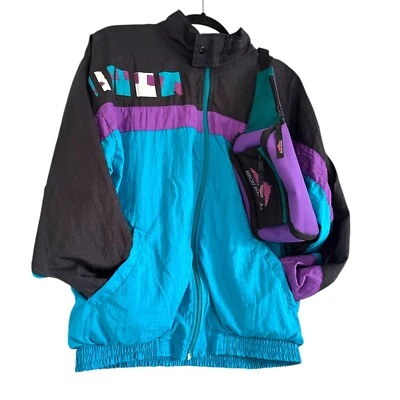 Куртка ветровка MacGregor винтажная 90-е Colorblock M + High Sierra Fanny Pack - Изображение 1 из 4