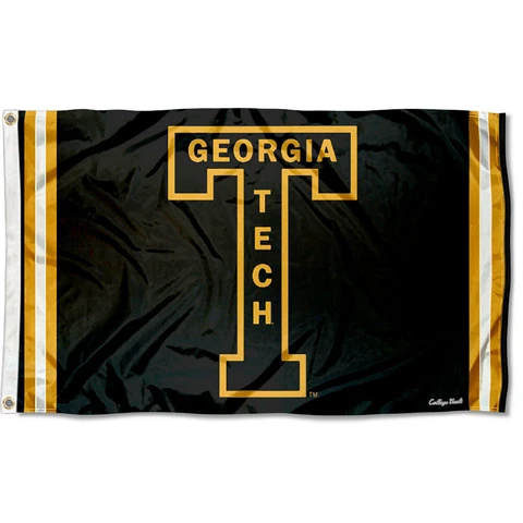 Georgia Tech Yellow Jackets Vintage Retro Throwback Large Outdoor Flag Cover