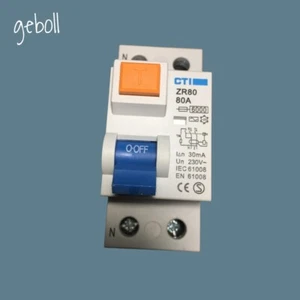 CTI ZR80 RCD CTI 80 AMP RCD 2P 80A ZR80 - Imagen 1 de 5