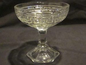 Heisey Greek Key Compote - Picture 1 of 1