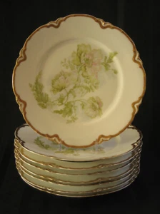 Set of 8 - Haviland & Co, Limoges France for Shreve & Co, SF 9.75" Dinner Plates - Picture 1 of 12