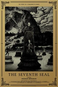 Impresión artística de póster de película El séptimo sello - Imagen 1 de 8