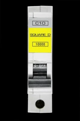 SQUARE D QUADRATIC D 10 AMP CURVE C 10kA MCB UNTERBRECHUNGSSCHALTER QOE QO110EC10 10000