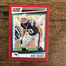 2022 Panini Score Mike Vrabel Red Parallel Patriots SP
