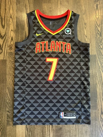 Nike Dri Fit JEREMY LIN #7 Atlanta Hawks Swingman Jersey Size 40 Small S Cover