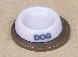 Pink Ceramic Dog Feeding Bowl Tumdee 1:12 Scale Dolls House Pet Puppy P50d - Picture 1 of 1