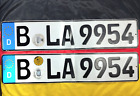 Germany German License Plates - Berlin