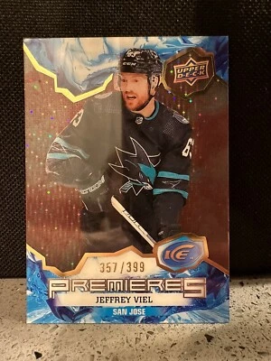 2021-22 UD Ice Hockey Jeffrey Viel 172 Premieres Red /399 - Image 1 of 3