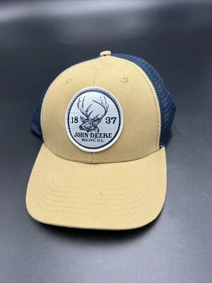 Sombrero ajustable John Deere Moline Illinois 1837 SnapBack tostado/azul Foto 1 de 4