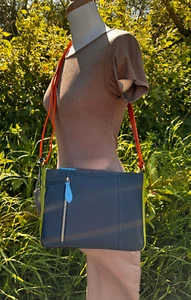 Bolso Bandolera Rowallan Of Scotland Mediano Cuero Suave Estructurado Multicolor25 - Imagen 1 de 11