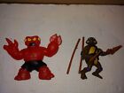 2 Vintage Action Figures,1988 TMNT Donatello,Weapons,Moose Redback Water Spider