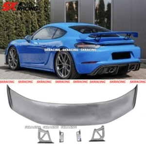 For Porsche 718 981 987 Boxster Cayman Unpainted FRP Rear Spoiler Wing Body Kits - Picture 1 of 12