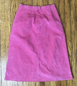 Vintage Pink Skirt Small Medium USA Made Barbiecore Granny Grandma Cottage Core - Picture 1 of 4