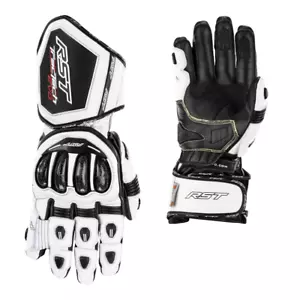 Guantes deportivos de cuero RST TRACTECH EVO 4 blancos para motocicleta CE - Imagen 1 de 1