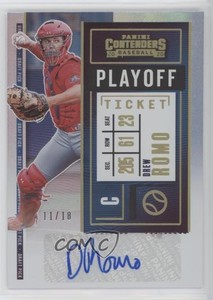 2020 Panini Contenders Draft Pick 2 Playoff Ticket /18 Drew Romo #DPT2-DR Auto