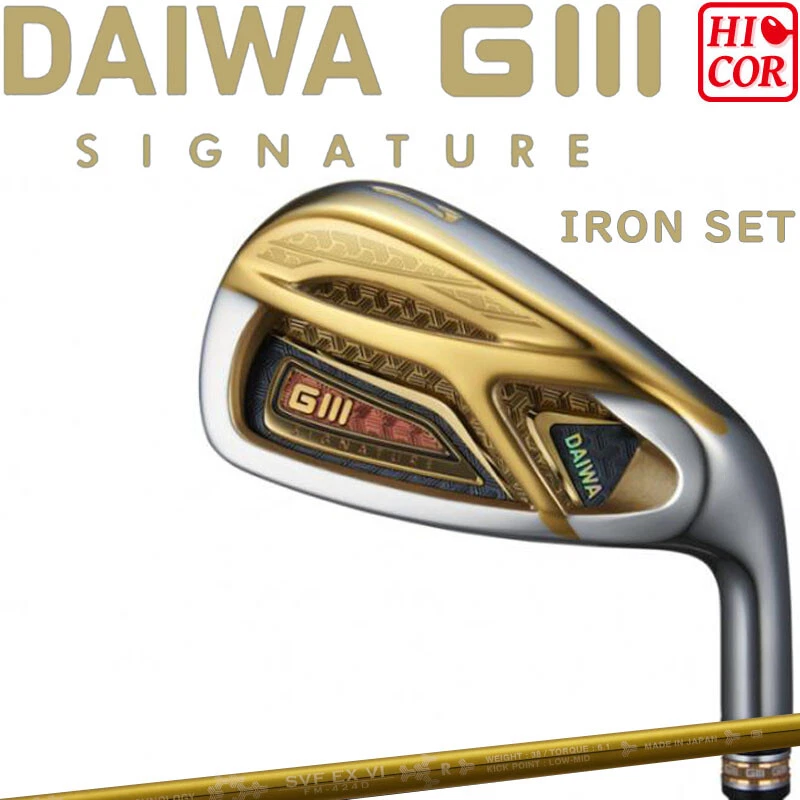 GLOBERIDE Golf Japan 2024 DAIWA GIII SIGNATURE Hi-COR Irons for Men's #7-10,Pw - Image 1 of 4