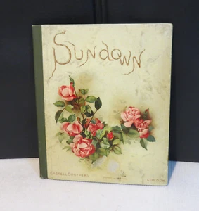 RARE Antique "Sundown" HC Book, Castell Brothers, London, c. 1915, Poem, Illust. - Picture 1 of 7
