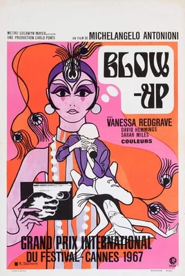 Blow up 1966 Belgisches Filmplakat, R. Delheux - Bild 1 von 4