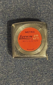 Lufkin W926ME 2 Meter White Clad Tape Measure- Working - Picture 1 of 7