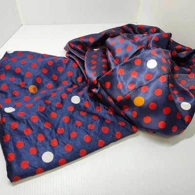 Vintage Coordinating Polka Dot Fabric (Same Pattern, 2 Weights/Finishes) - Image 1 of 3