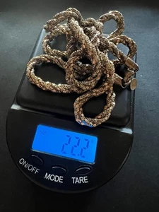 KA 1772 Italy Sterling Silver Twisted Popcorn Chain Necklace - Picture 1 of 10