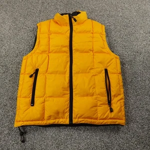 VTG GAP Vest Mens Medium Reversible Down Insulated Quited Zip Puffer Jacket Y2K - Picture 1 of 10