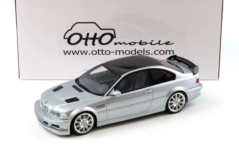 Otto-Mobile 1/18 BMW Serie 3 M3 (E46) GTR Coupe 2001 Argento OT1128