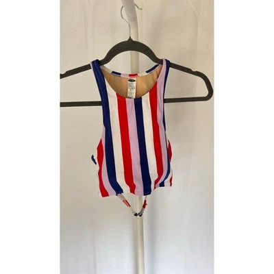 Nuevo con etiquetas Top Tankini a Rayas Azul Marino Antiguo Niñas Talla S Rojo Blanco Azul Rosa Foto 1 de 4