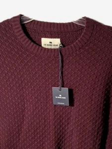 Suéter The Normal Brand Piqué Stitch Crew Para Hombre Talla Grande Borgoña TOTALMENTE NUEVO CON ETIQUETAS - Imagen 1 de 6