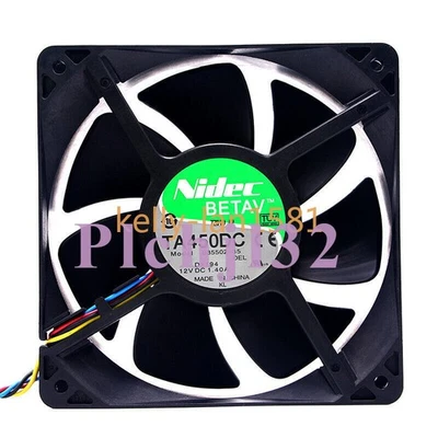 1pc Nidec TA450DC B35502-35 1.4A 12V 12038 12CM 4-wire Ant S7/S9 Cooling Fan - Image 1 of 2