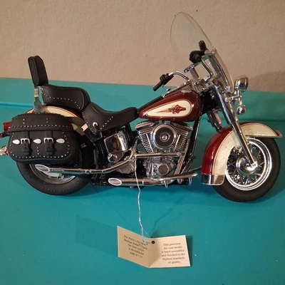 Franklin Mint Harley Davidson Heritage Softail 1/10 Motorcycle  - Image 1 of 4