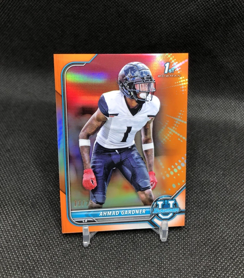 2021-22 Bowman University Ahmad “SALSA” Gardner/25 1st Bowman Orange SSP RC #38 Foto 1 de 4