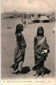 CPA Carte Postale Egypte Bisharin Girls VM97697ok - Picture 1 of 2