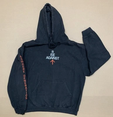 Sudadera con Capucha Rise Against Unisex Nowhere Generation Negra Tultex Talla XL Foto 1 de 4