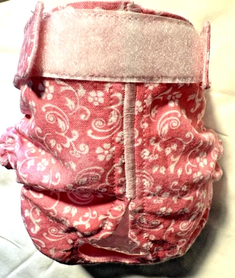 Female Dog Puppy Pet Diaper Washable Pant Sanitary Underwear WHITE FLOWERS  XXS - Image 1 of 4