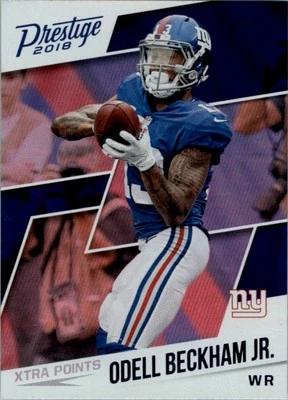 2018 Prestige Xtra Points Blue #56 Odell Beckham Jr. - FB - Image 1 of 2