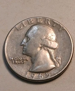 1965 P Washington Quarter Multiple Errors See Pictures - Picture 1 of 7