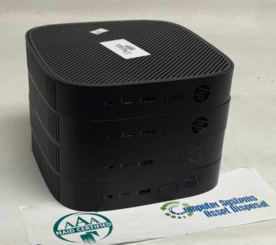 HP T530 Thin Client USFF (AMD GX-215JJ 1,50 GHz - 8 GB RAM - SIN OS/HDD) - Lote de 4 Foto 1 de 4