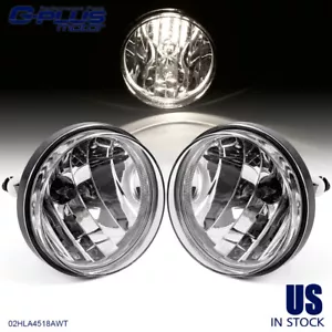 1Pair Fit For 2007-2014 GMC Sierra Clear Bumper Fog Lights Fog Lamps Replacement - Foto 1 di 12