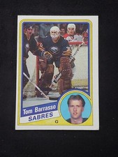 🏒1984-85 Topps #14 Tom Barrasso Rookie Card RC🏒EX🏒B