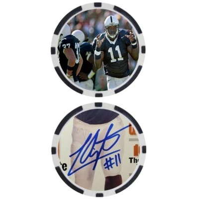 Chip del Salón de la Fama del Fútbol Americano de la Universidad de Penn State LaVar Arrington - FIRMADO Foto 1 de 2