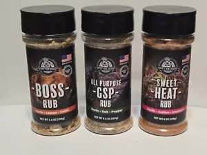 3 Variety Pit Boss Rub GSP Garlic Salt Pepper Sweet Heat BOSS * SEALED Exp 9/25 - Picture 1 of 5