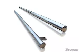 Barras Laterales para Volkswagen Crafter Mwb 2014-2017 Van Inoxidable Tubos - Picture 1 of 8