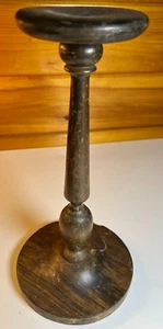 Antiguo sombrero de madera torneado vintage soporte sombrerería exhibición peluca capó tapa - Imagen 1 de 19