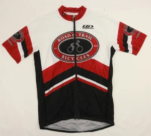 Camiseta deportiva de ciclismo Louis Garneau Road & Trail manga corta negra roja con cremallera para hombre XXL WL - Imagen 1 de 6