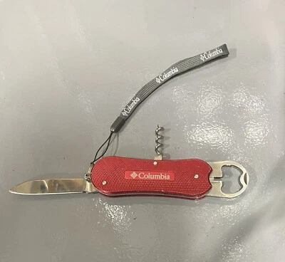 Navaja de bolsillo Columbia Outerwear multiherramienta - acero inoxidable con cordón  Foto 1 de 4